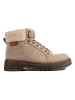 Beige Cozy-Lined Hiking Boots