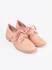 Light Pink Lace-up Loafers