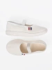 Lightweight White Shoes with Elastic Strap
