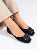 Black Suede Ballet Flats