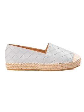 Quilted Gray Espadrilles