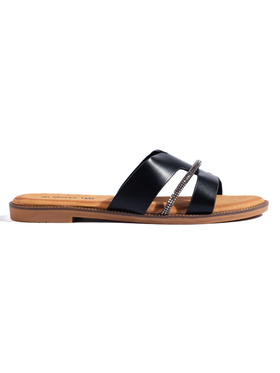 Chic Black Slide Sandals