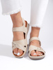 Light Beige Platform Sandals