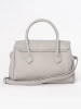 Gray shoulder bag with strap