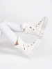 White Lace-Up Fur-Trimmed Platform Snow Boots