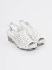 White Wedge Sandals