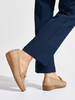Beige Loafers with Embellishment