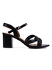 Chic Black Block Heel Sandals