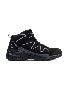 High Lace-Up Trekking Boots DK Black