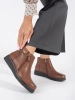 Warm & Cozy Brown Leather Ankle Boots by Sergio Leone