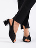 Sophisticated Black Block Heel Sandals