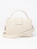 Light Beige Small Handbag with Handle