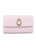 Pink clutch with silver elements