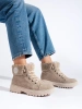 Beige Cozy Lined Ankle Boots