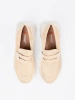 Light beige derby shoes with thick soles