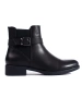 Chic Black Ankle Boots with Stretchy Panel