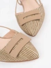 Taupe open-heeled sandals