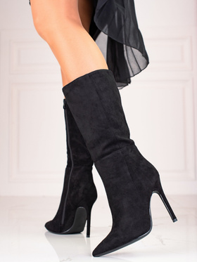Black High Heel Boots