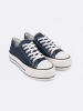 Women's navy platform sneakers