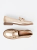 Golden Stylish Women's Moccasins
