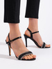 Chic Black Heeled Sandals
