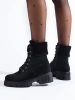 Suede Shelovet Ankle Boots in Black