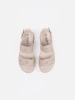 Light Beige Sandals on Thick Sole