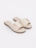 Light Beige Women's Flat Sandals