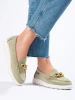 Comfortable Green Platform Loafers