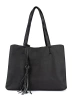 Large Black Tassel Handbag