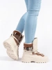Cozy Beige Snow Boots with Faux Fur and Chunky Soles