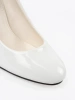 White Patent Pumps