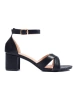 Chic Black Heeled Sandals