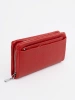 Czerwony duży portfel damski