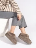 Cozy Beige Slip-On Snow Boots with Fur Trim