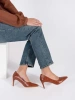 Brown Stiletto Pumps