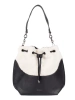 Black Shearling-Style Handbag