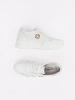 White genuine leather sneakers