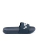 Navy Blue Slides with Inscription