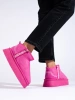 Pink Suede Platform Snow Boots