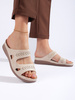 Cozy Beige Slide Sandals