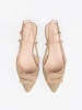 Taupe open-heeled sandals