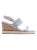 Sky Blue Wedge Sandals