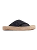 Big Star Black Espadrille Slides
