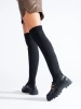 Black Boots with Stretchy Upper