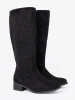 Suede Black Over-the-Knee Boots