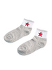 Starry Socks - Gray and Red, Kids Edition