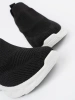 Light slip-on black sports shoes