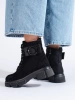 Black Eco Suede Ankle Boots