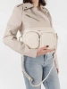 Light beige small bag with pockets